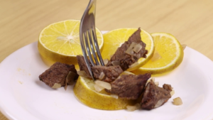 carne frita com laranja receita